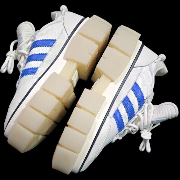 Adidas Ivy Park Super Sleek Sneakers White Chunky Platform Flatform Leather 7.5 - Picture 4 of 16